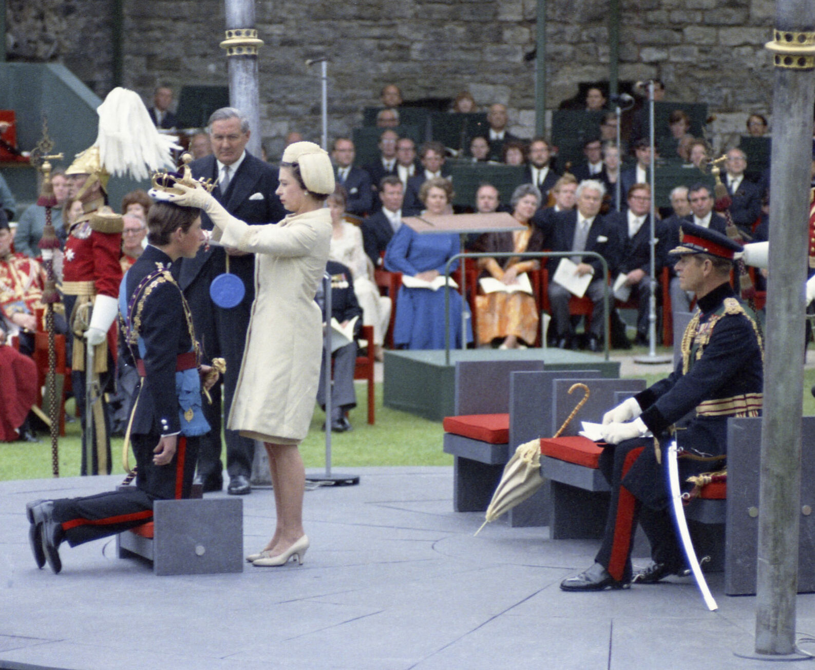 1969: Prince Charles, Queen Elizabeth II